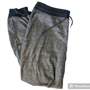 Hype Women's Black Grey Leggings Jogger Wide Waistband 3Pockets Size XXL EUC